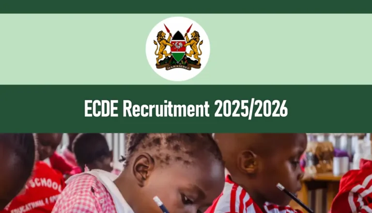 ECDE Recruitment 2026/2027 Teaching Jobs Application Form