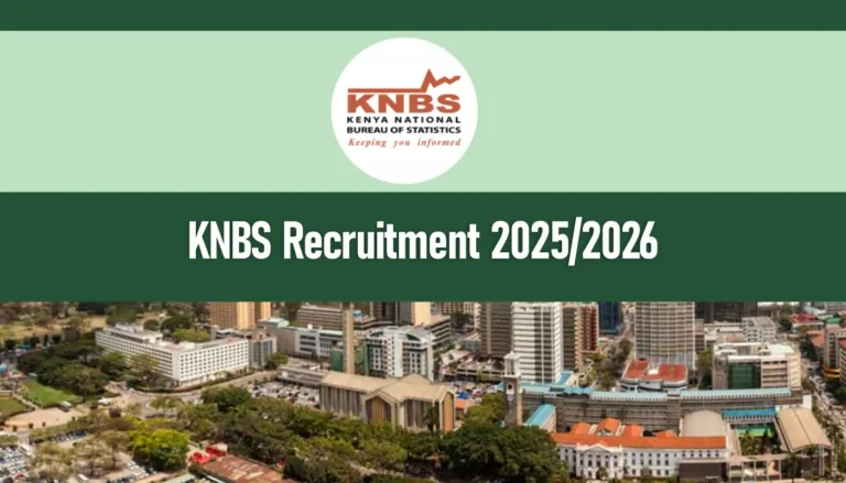 KNBS Recruitment 2025/2026 Application Form Portal