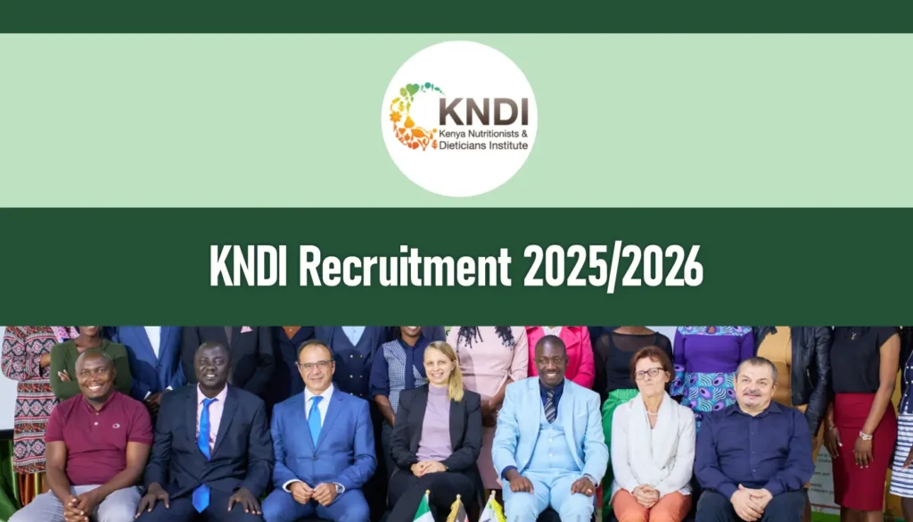 KNDI Recruitment 2026/2027 Jobs Application Form Portal