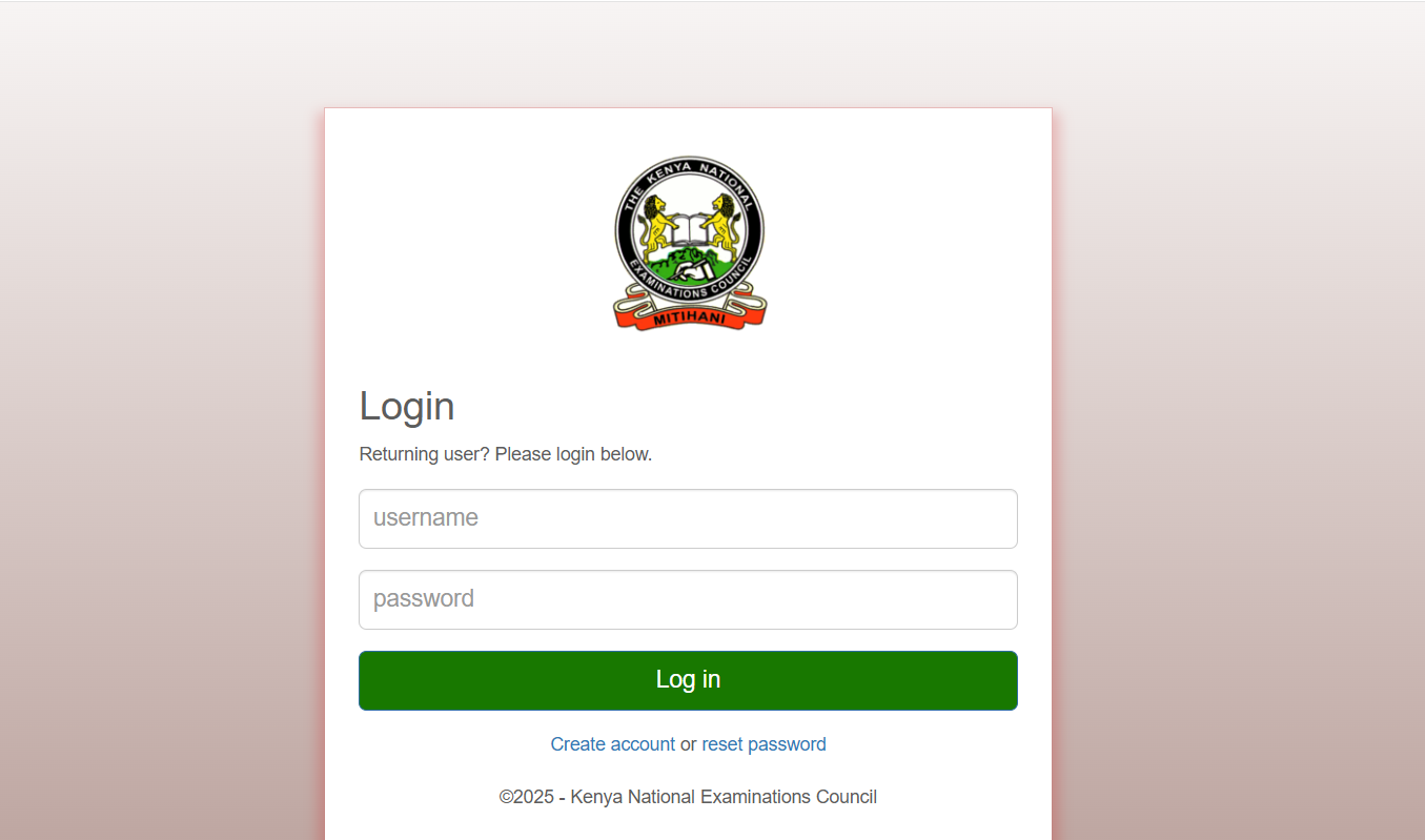 KNEC Recruitment Portal