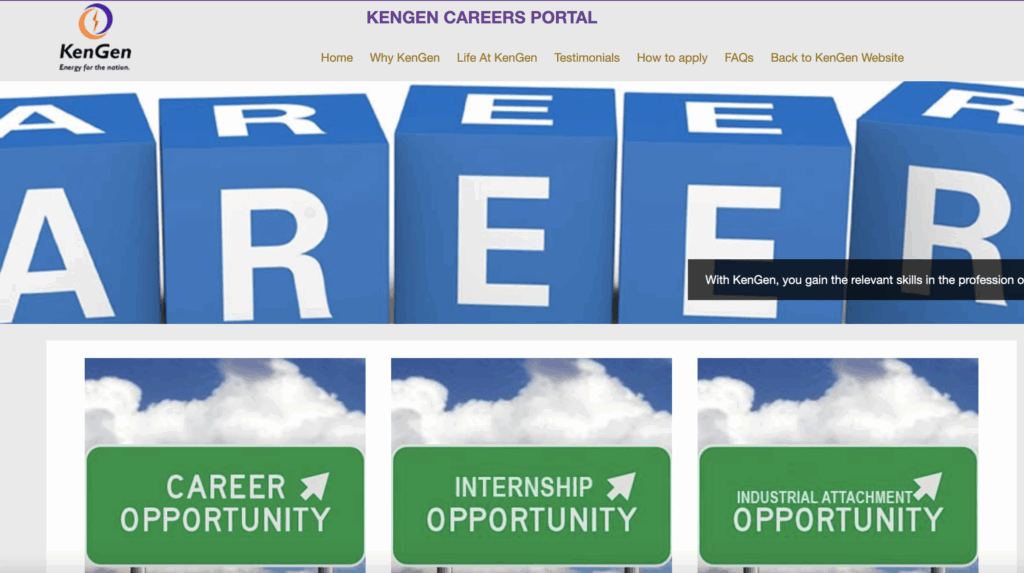 KenGen Internship 2026/2027 Online Application Form Portal