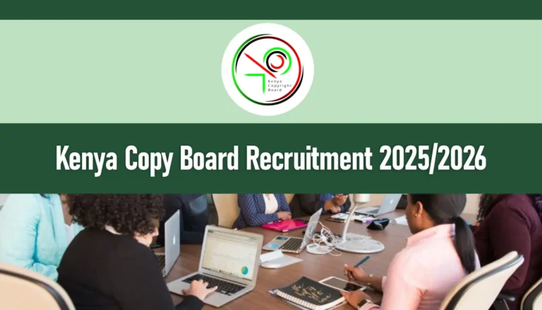 Kenya Copyright Board Recruitment 2026/2027 Jobs Career Portal