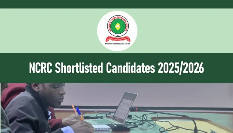 NCRC Shortlisted Candidates 2026/2027 PDF Download Full List