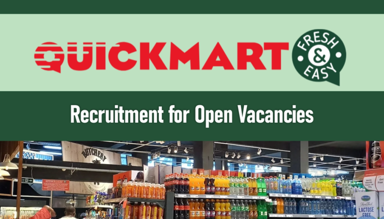 QuickMart Supermarket Jobs 2026/2027 Application Form Portal