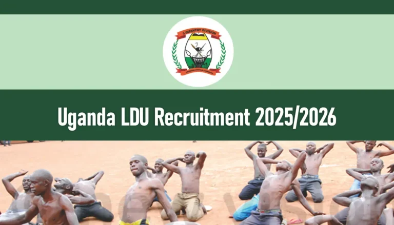 Uganda LDU Recruitment 2025/2026 Dates and Centers, Application Form