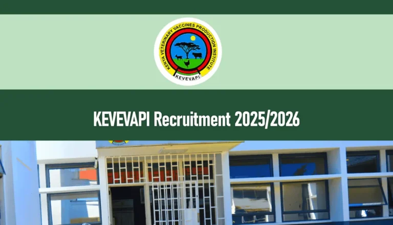 KEVEVAPI Recruitment 2026/2027 Jobs Application Form Portal