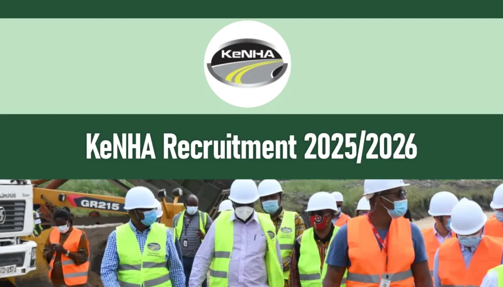 KeNHA Recruitment 2026/2027 Application Form Portal