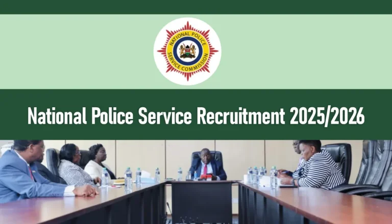 NPSC Recruitment 2025/2026 Application Portal www.npsc.go.ke