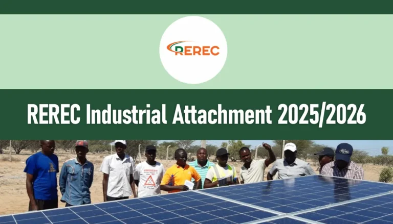 REREC Industrial Attachment 2025/2026 Application Form Portal