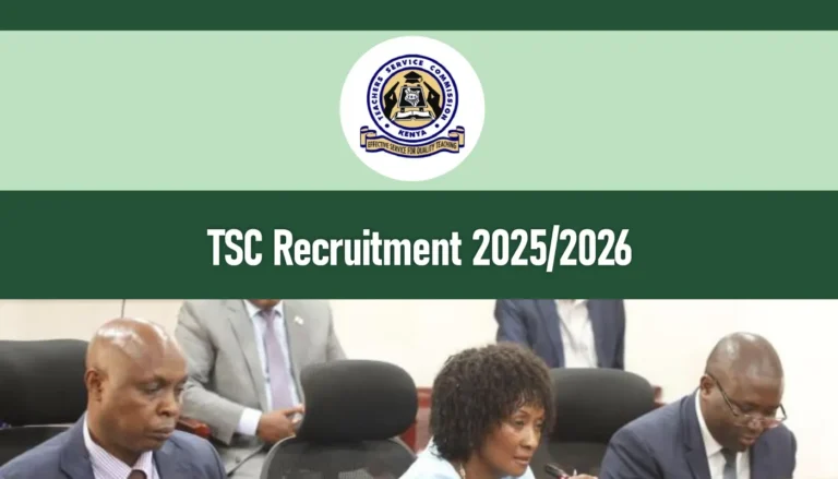 Kenya TSC Recruitment 2026/2027 Application Form Portal