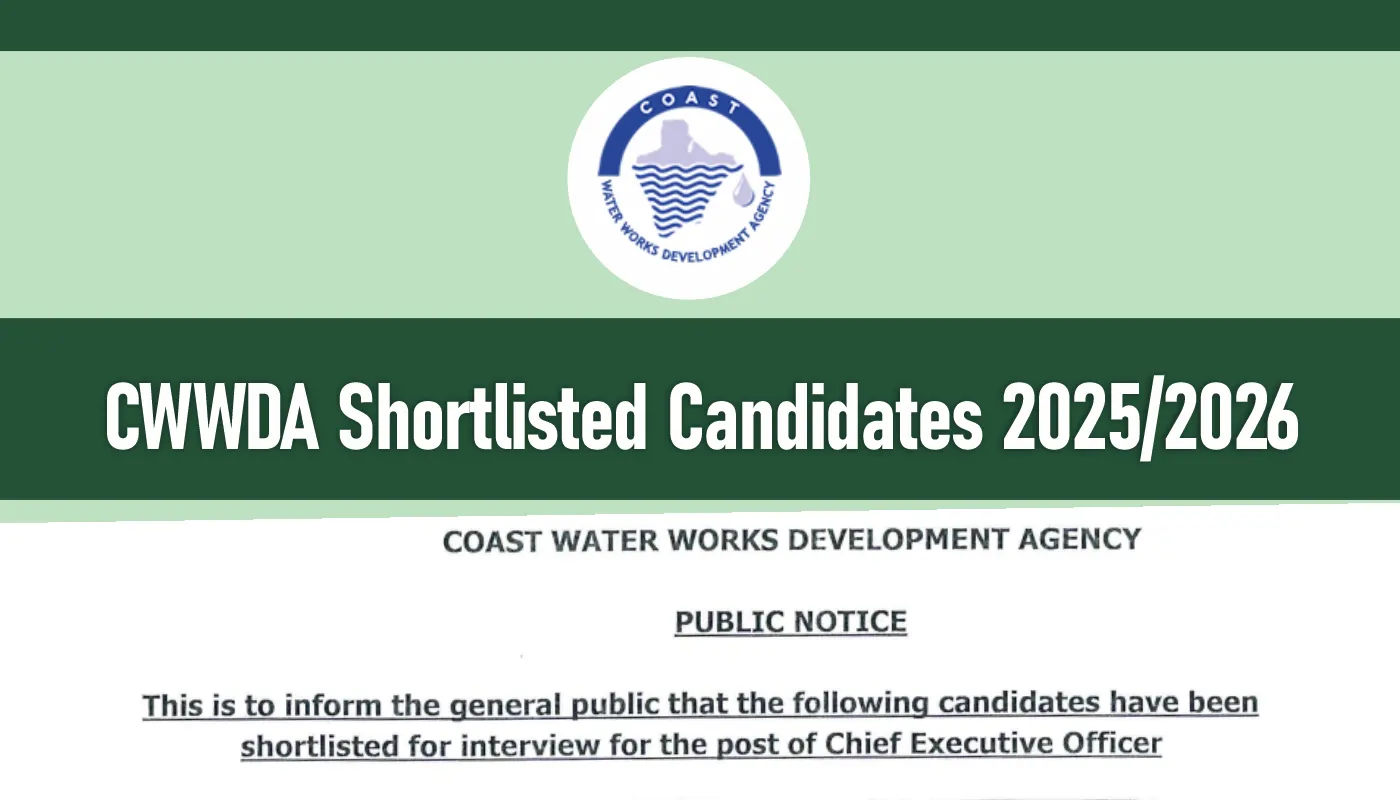 CWWDA Shortlisted Candidates 2025/2026 Recruitment List (PDF Download)