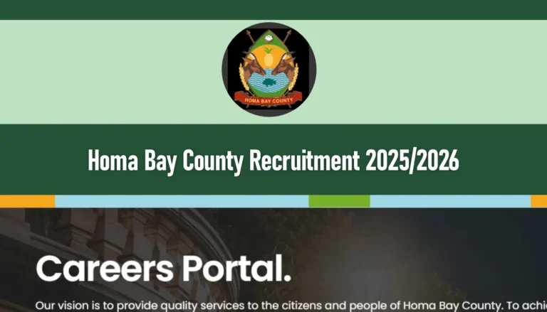 Homa Bay County Government Recruitment 2025/2026 Jobs Application Form