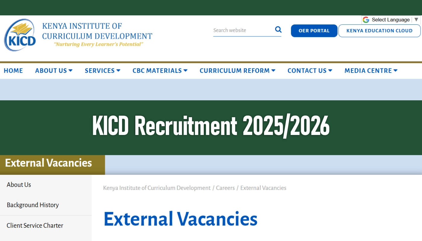 KICD Recruitment 2025/2026 Job Vacancies Application Forms Portal