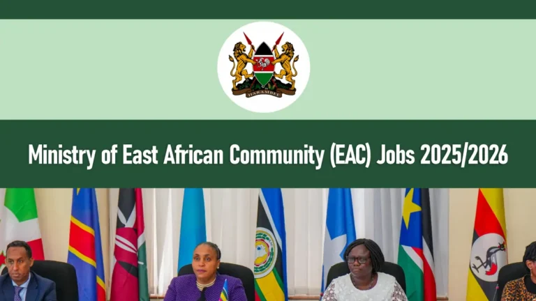 Ministry of East African Community Recruitment 2025/2026 Jobs Portal