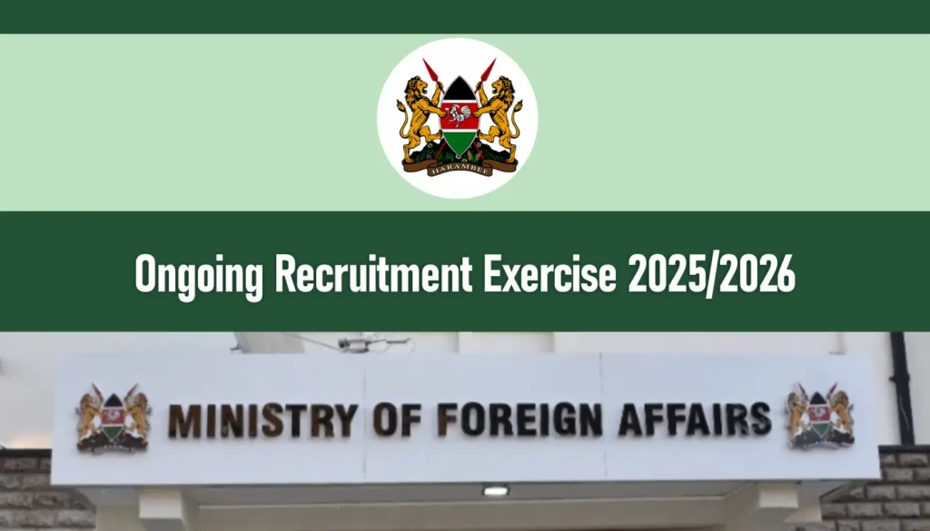 Ministry of Foreign Affairs Recruitment 2026/2027 Jobs Application Portal