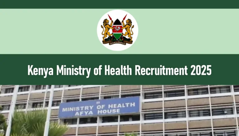 Ministry of Health Recruitment 2026/2027 Jobs Application Form Portal