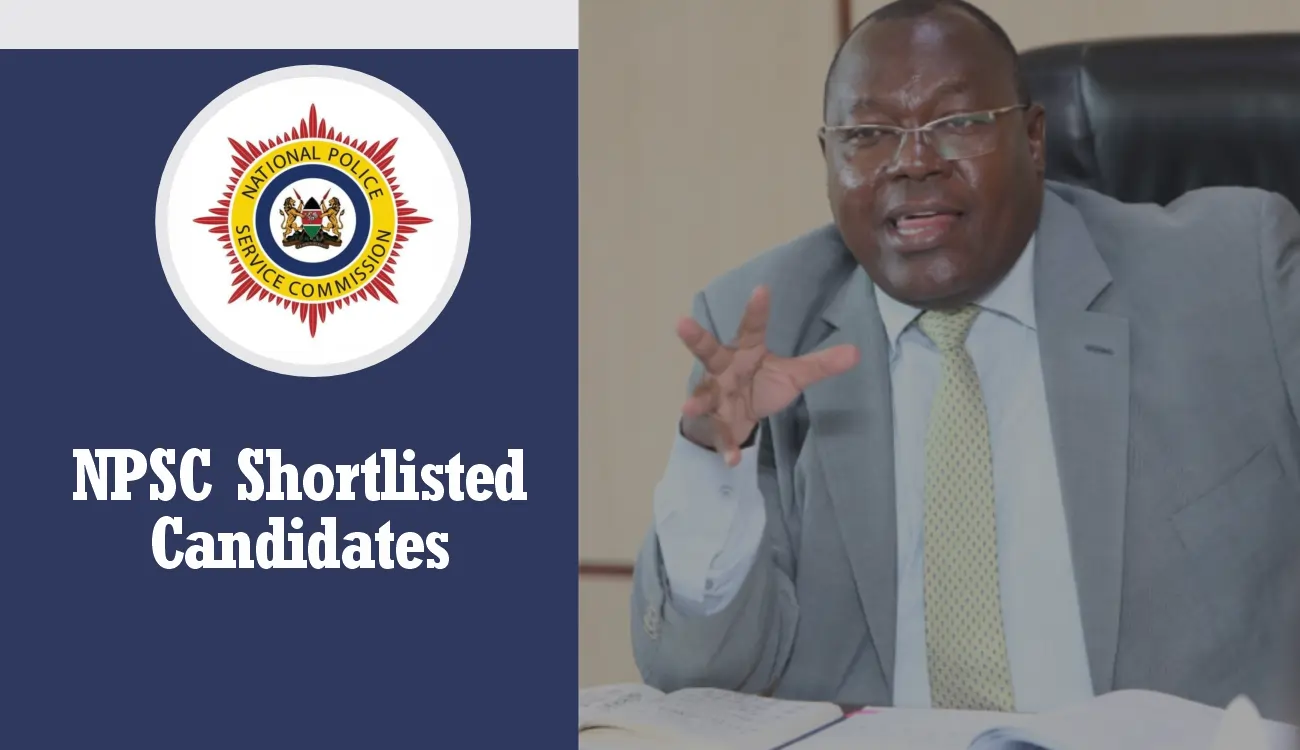 NPSC Kenya Police Shortlisted Candidates 2025 Recruitment List PDF Download