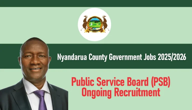 Nyandarua County Government Recruitment 2026/2027 Jobs Portal