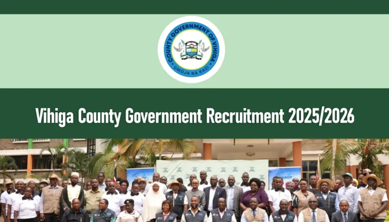 Vihiga County Government Recruitment 2025/2026 Jobs Application Portal