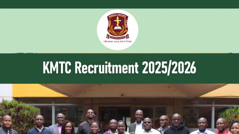 KMTC Recruitment 2025/2026 Jobs Application Form Portal