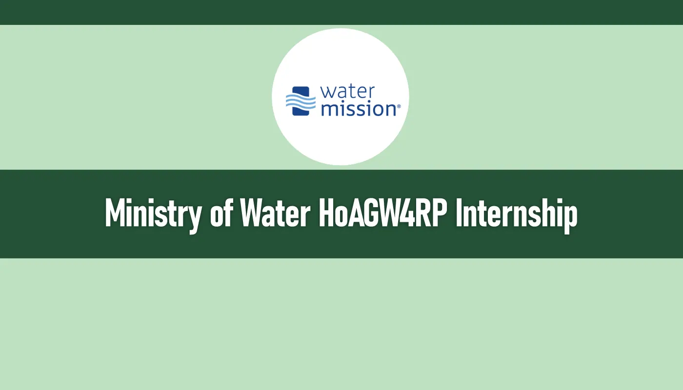 Ministry of Water HoAGW4RP Internship 2025/2026 Application Form