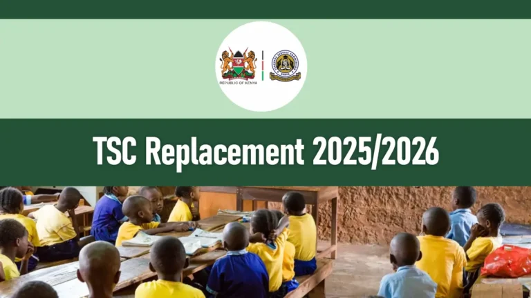 TSC Replacement 2026/2027 PDF Application Link Portal Login