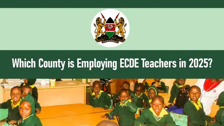 Which County is Employing ECDE Teachers in 2025?