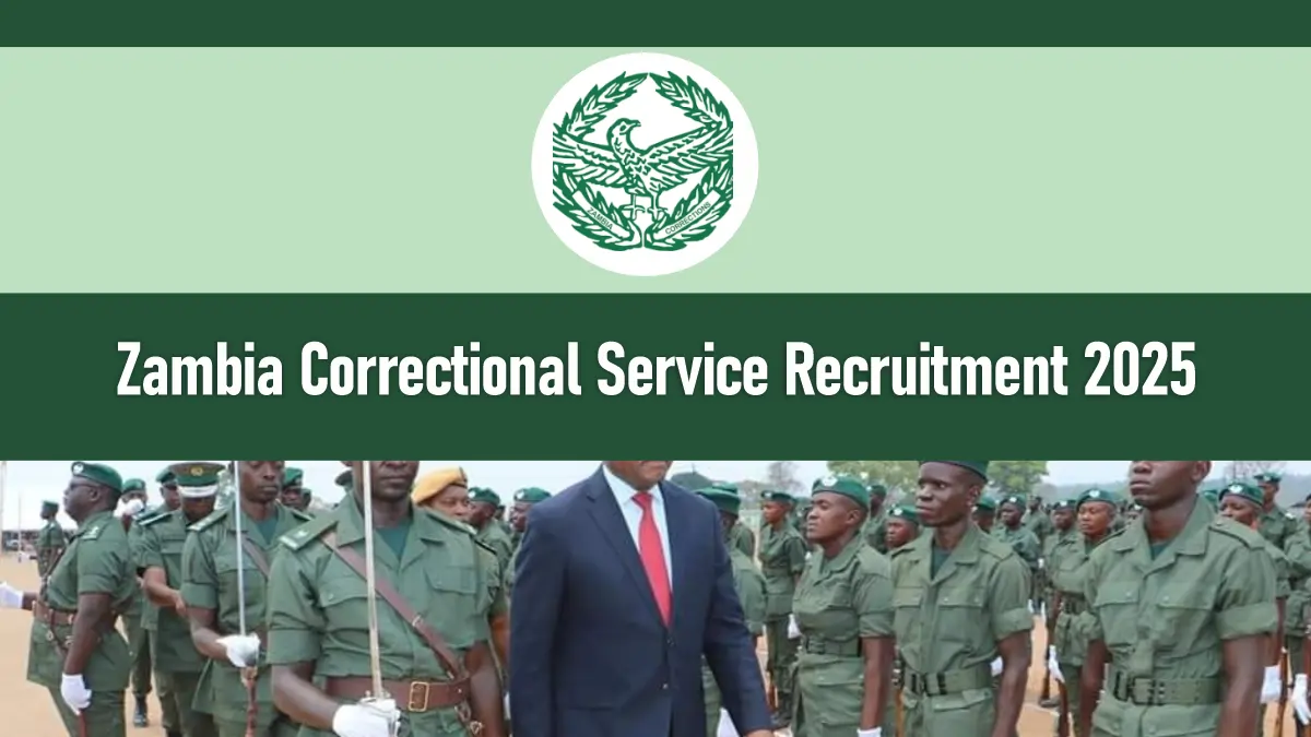 Zambia Correctional Service Recruitment 2026/2027 Application Portal