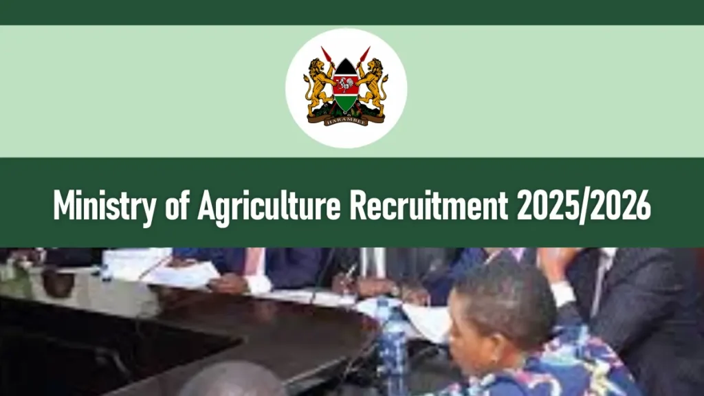 Ministry of Agriculture Recruitment 2026/2027 Application Portal