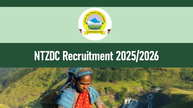 NTZDC Recruitment 2026/2027 Careers Application Portal