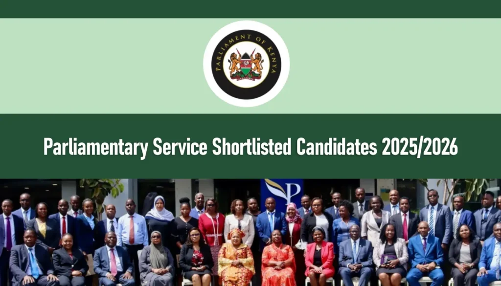 Parliamentary Service Shortlisted Candidates 2026/2027 PDF Download