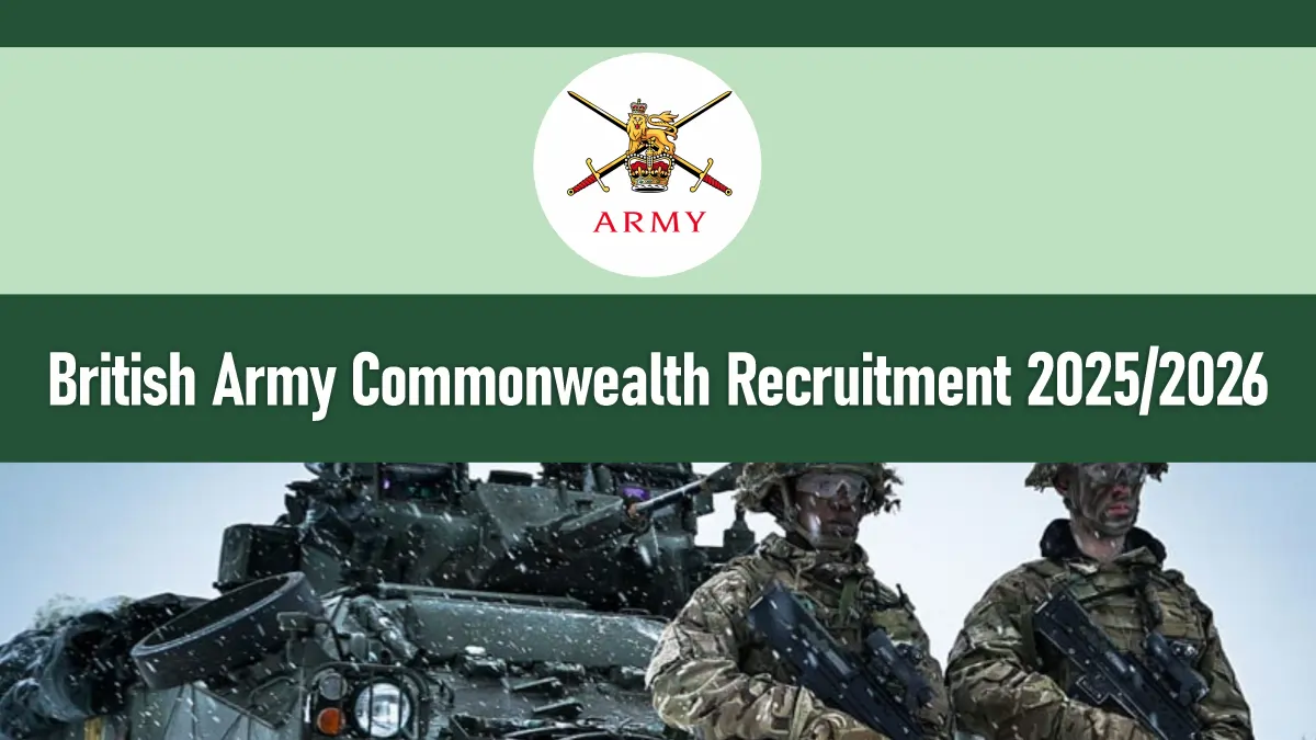 British Army Commonwealth Recruitment 2026/2027 Foreigners Application Form