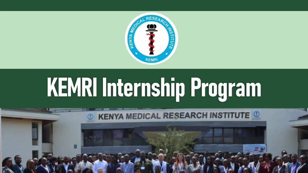 KeMRI Internship 2026/2027 Application Form Portal