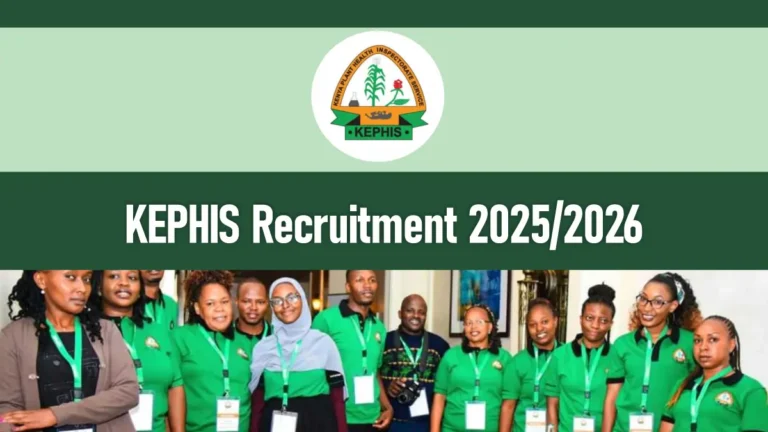 KEPHIS Recruitment 2026/2027 Application Form Portal