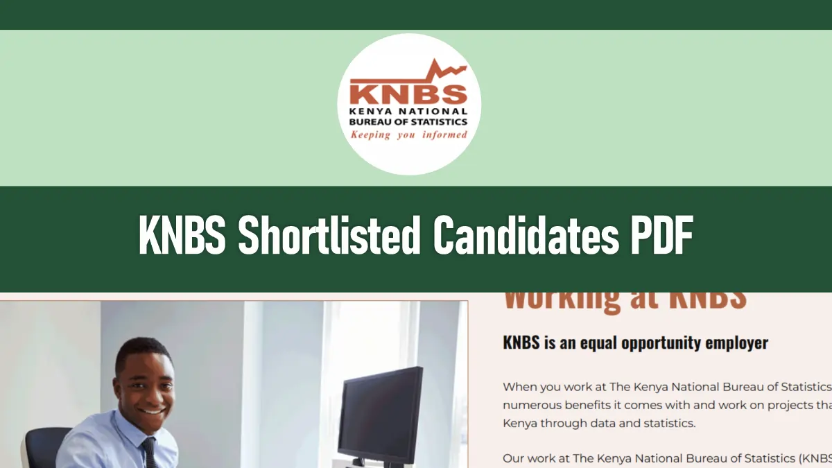 KNBS Shortlisted Candidates 2026/2027 PDF Download
