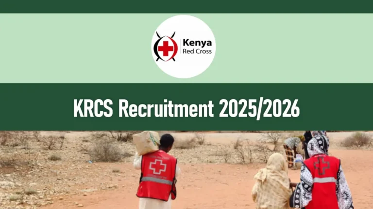KRCS Recruitment 2026/2027 Application Form Portal
