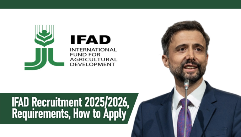 IFAD Recruitment 2026/2027 Application Form Portal