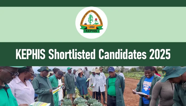 KEPHIS Shortlisted Candidates 2026/2027 PDF Download Release Date
