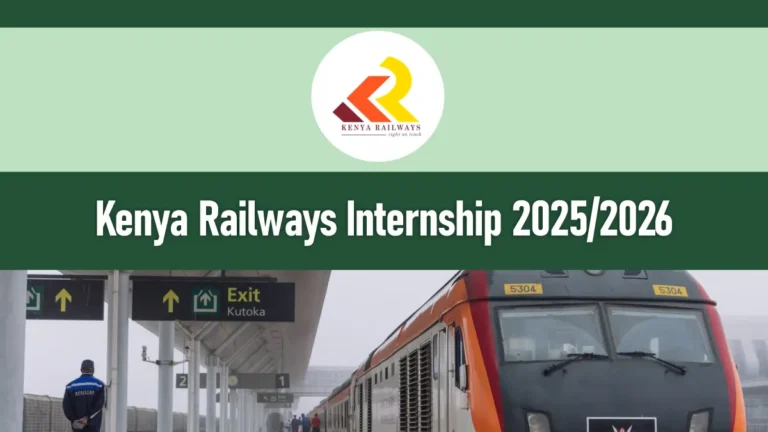 Kenya Railways Internship 2026/2027 Application Form Portal