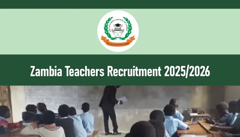 Zambia Teachers Recruitment 2026/2027 Application Form Portal