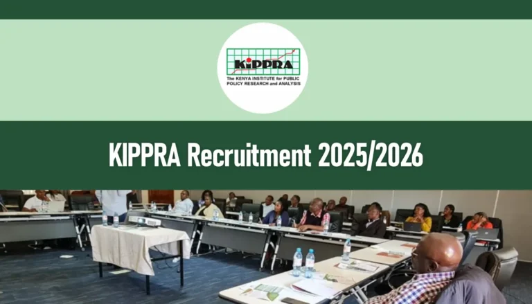 KIPPRA Jobs 2026/2027 Recruitment Application Form Portal