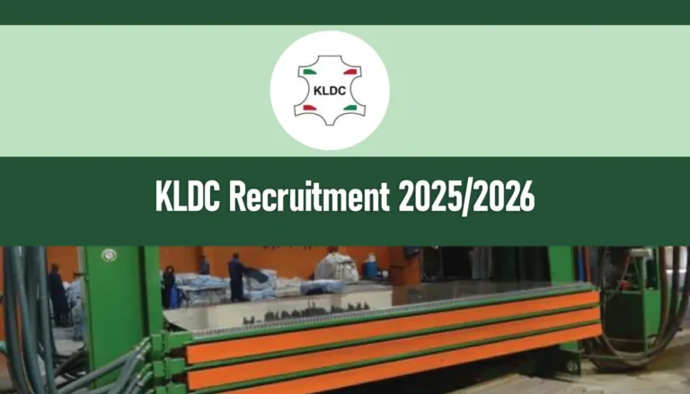 KLDC Recruitment 2026/2027 Jobs Application Form Portal