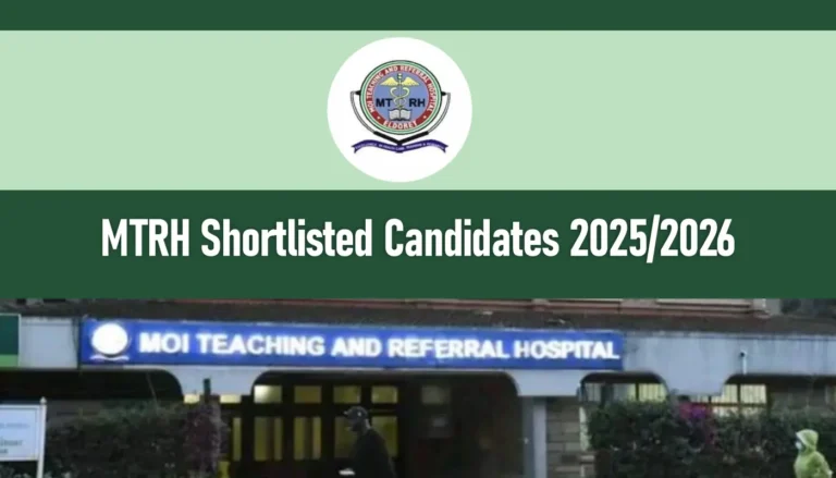 MTRH Shortlisted Candidates 2026/2027 Recruitment PDF