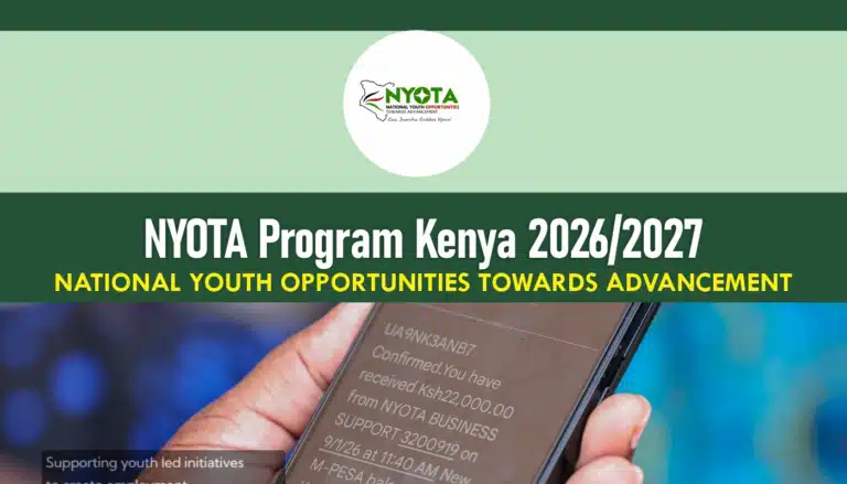 NYOTA Kenya Program 2026 Application Form *254#
