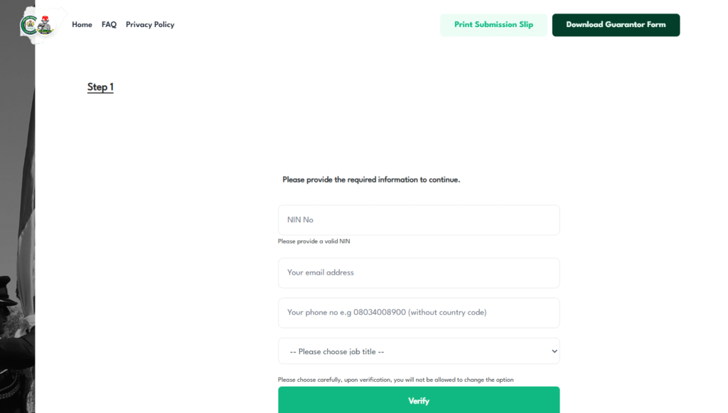 Nigerian Police Force Recruitment 2026/2027 NPF Application Portal