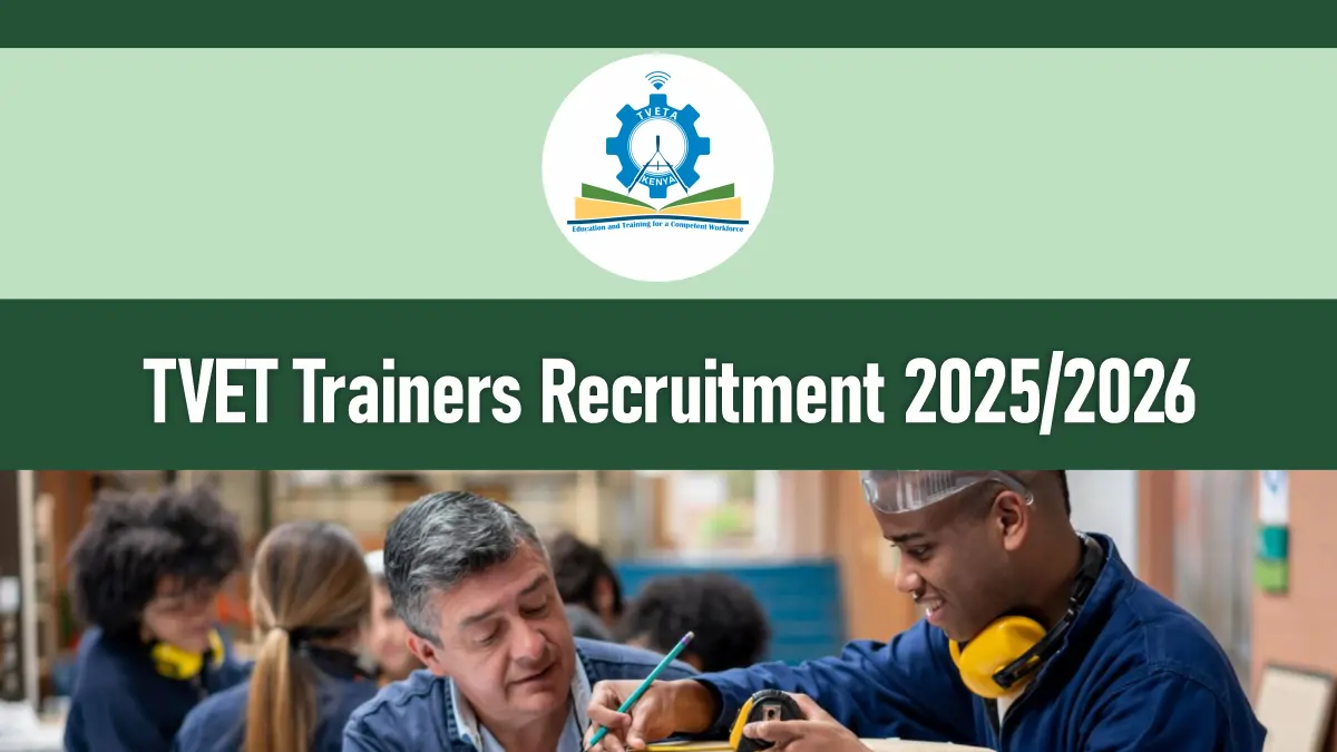 TVET Trainers Recruitment 2026/2027 Application Form Portal