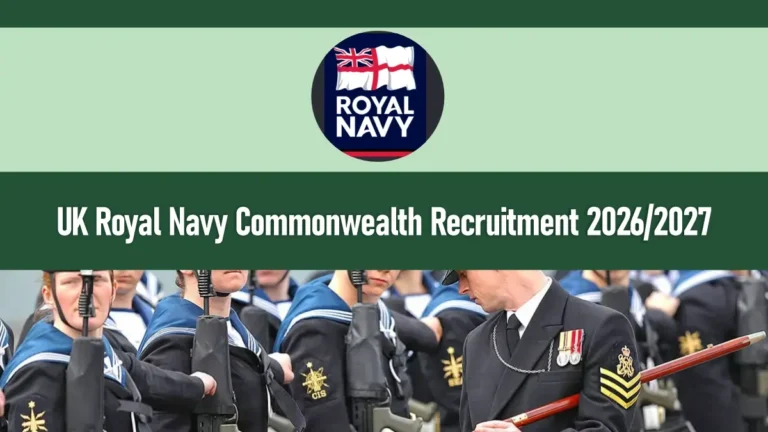 UK Royal Navy Commonwealth Recruitment 2026/2027 Jobs Portal