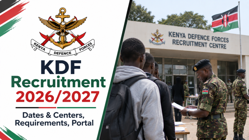 KDF Recruitment 2026/2027 Dates & Centers, Requirements, Portal